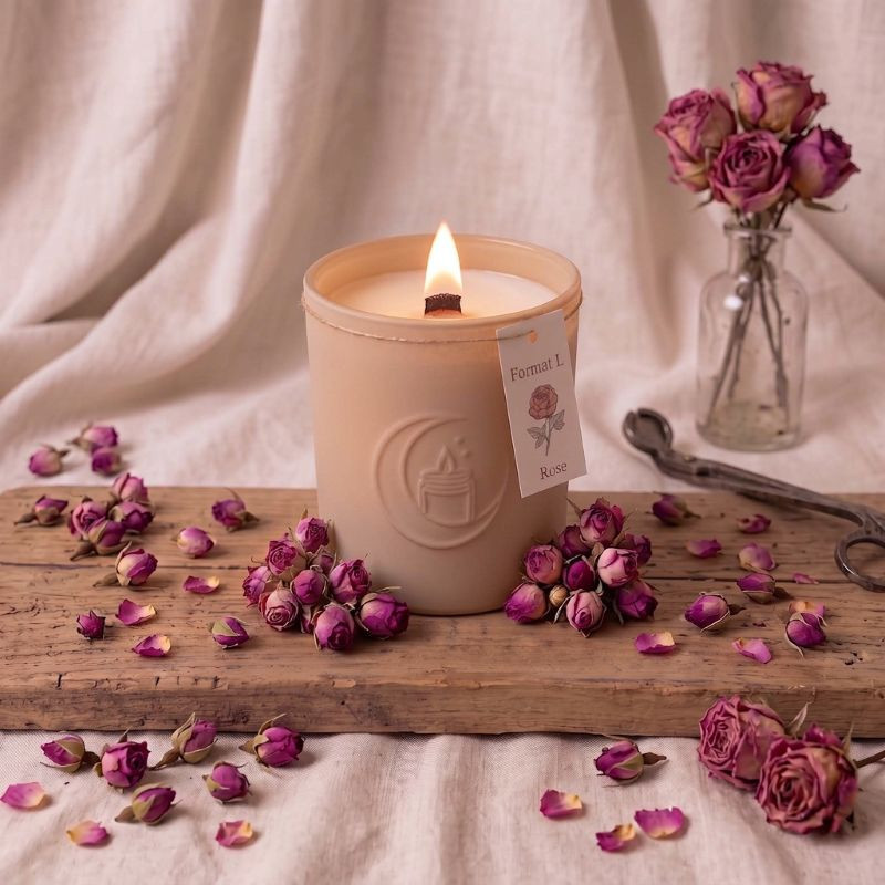 Bougie parfumée - Rose